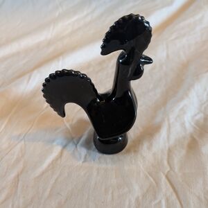 2/20$ Portugal Ceramic Black Rooster Figurine